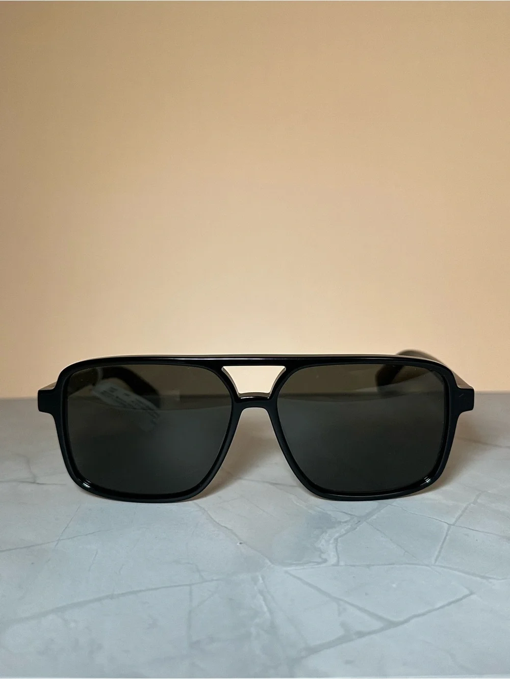 Saint Laurent SL176 001 Black Square Aviator Sunglasses 58-14-145 Made in Italy